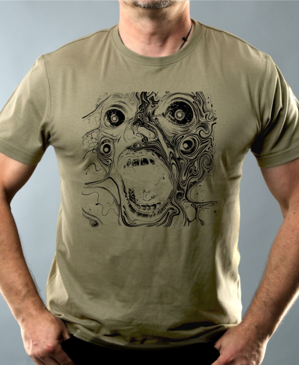 Absurdní vřískot, černý tisk