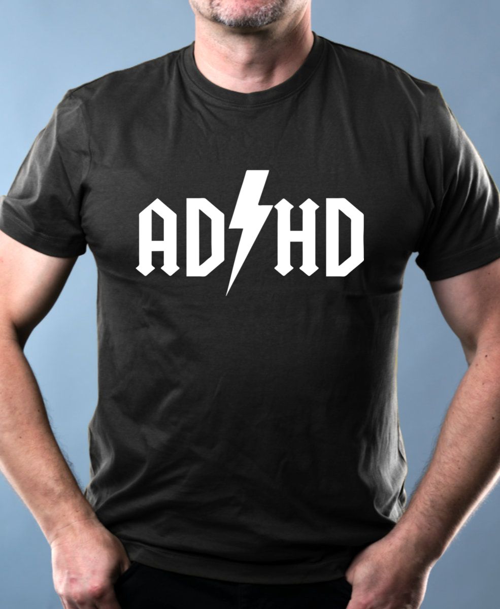 AD-HD - bílý text