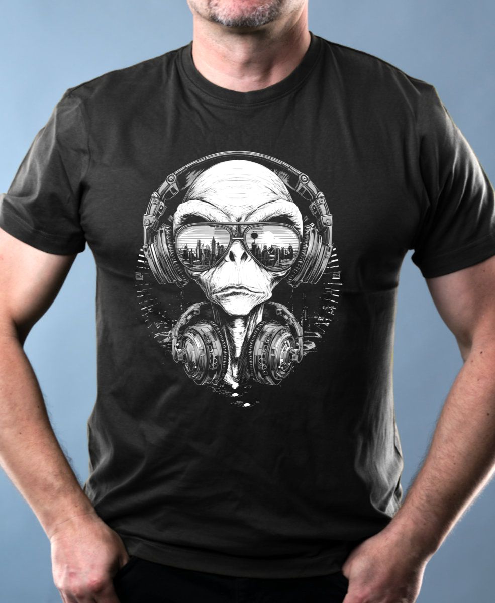 ALiEN DJ, V1, bílý tisk