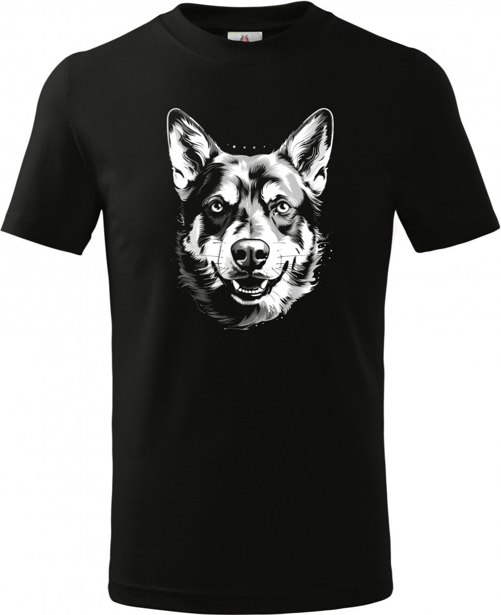 Australský honácký pes, bílý tisk