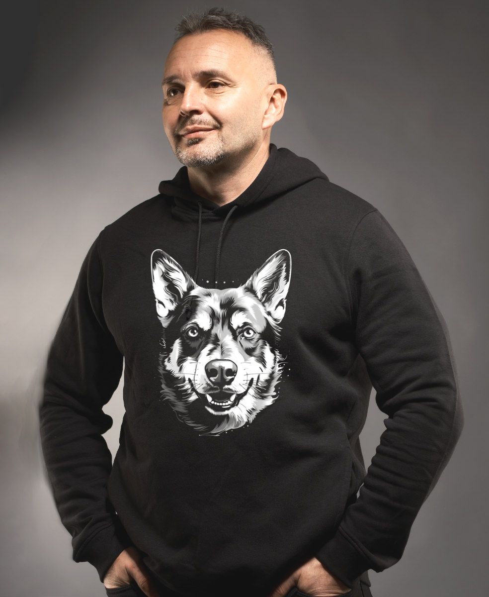 Australský honácký pes, bílý tisk