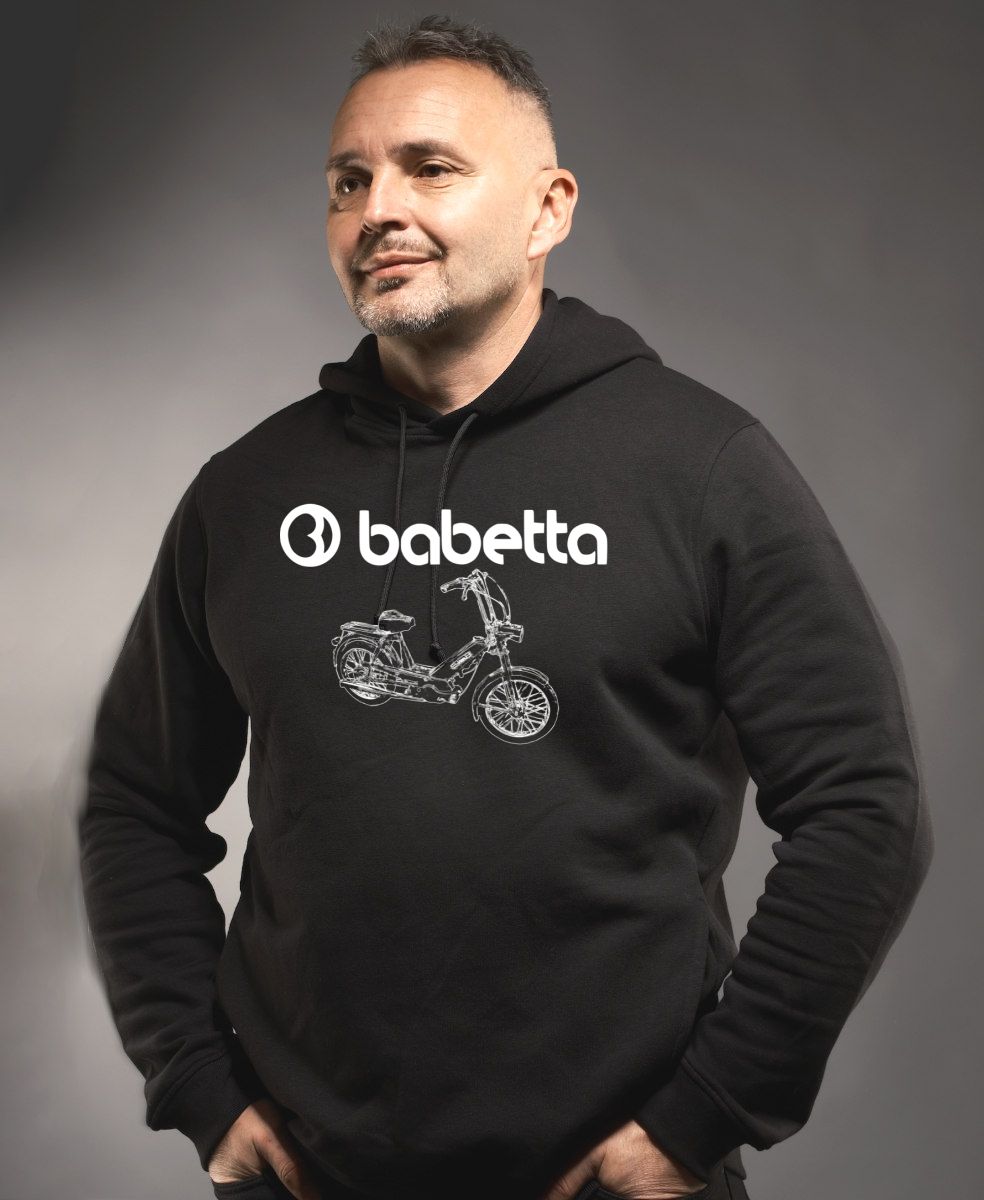 Babetta 207, logo, bílá