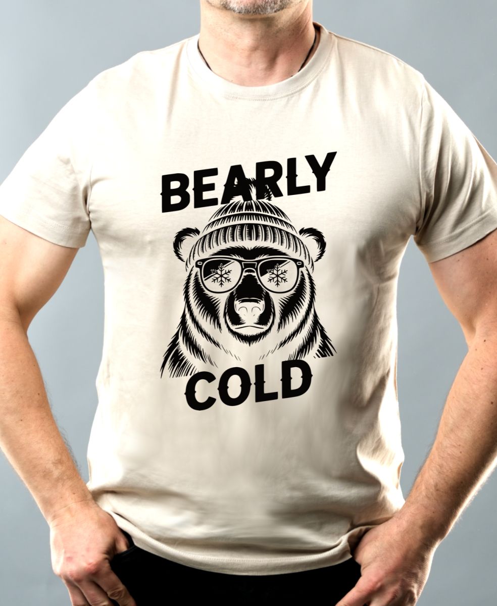 Bearly cold, černý potisk