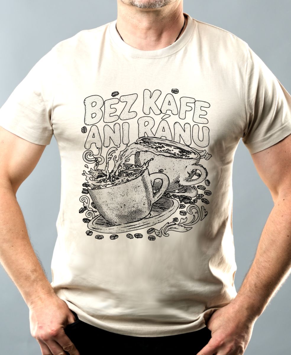 Bez kafe ani ránu, V2, černý potisk