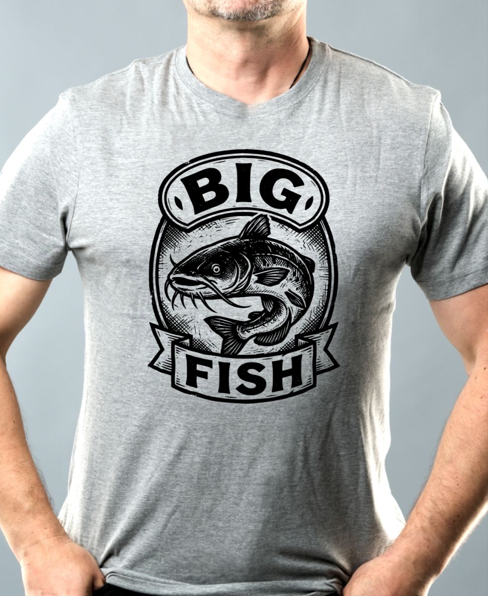 BIG FISH, černý potisk