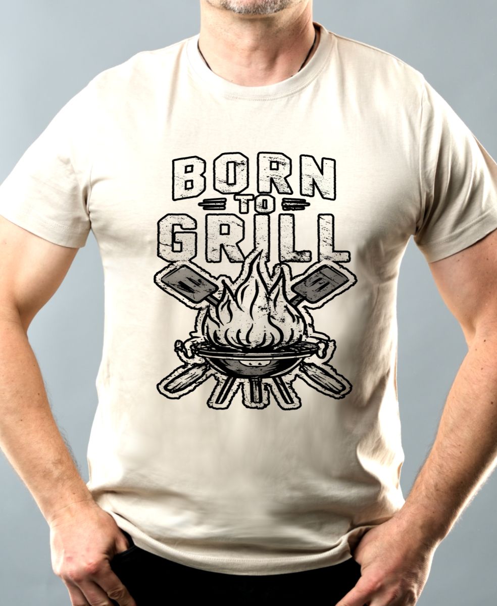 Born to grill, V2, černý tisk