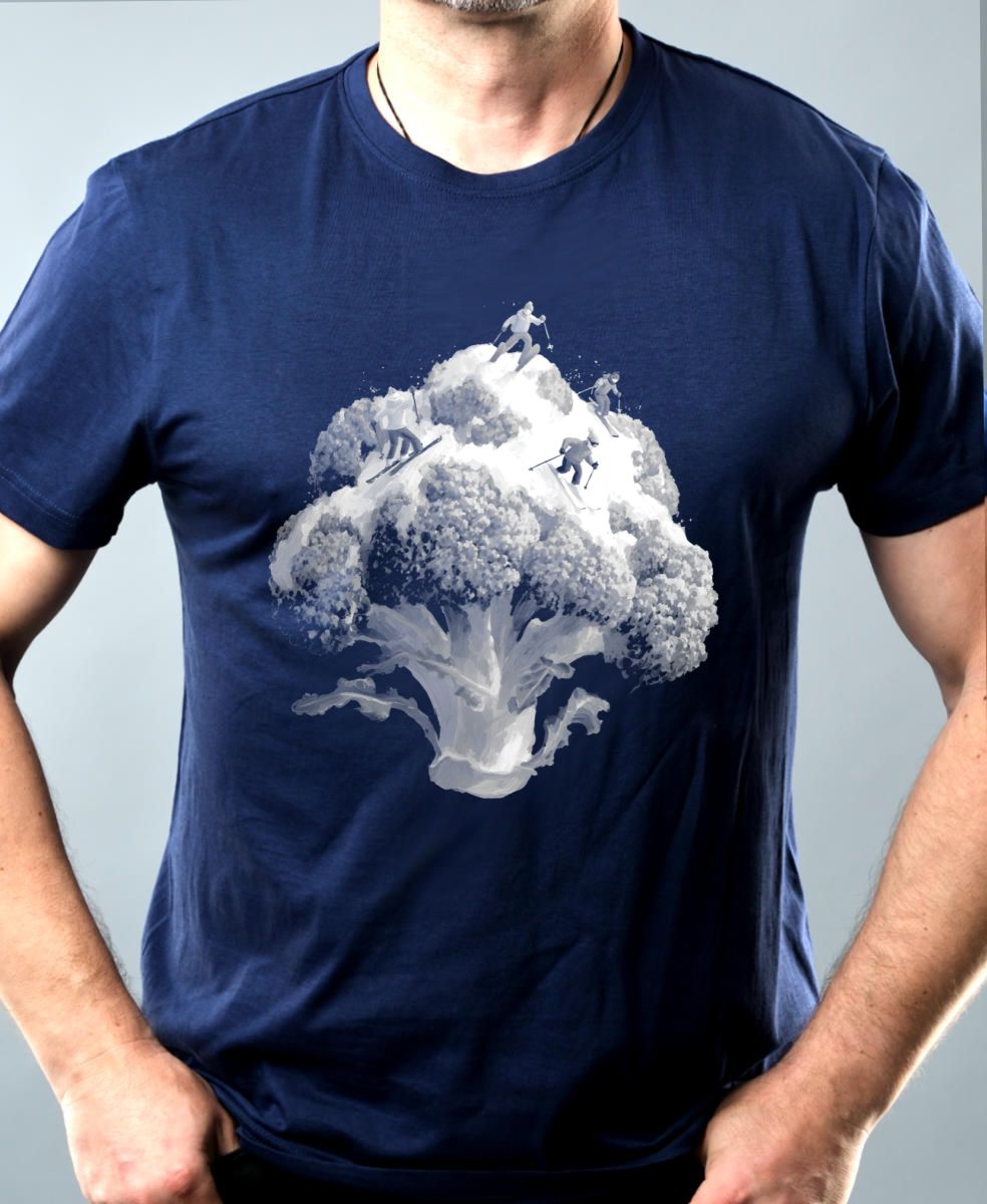 Brokolicový sjezd, bílý tisk