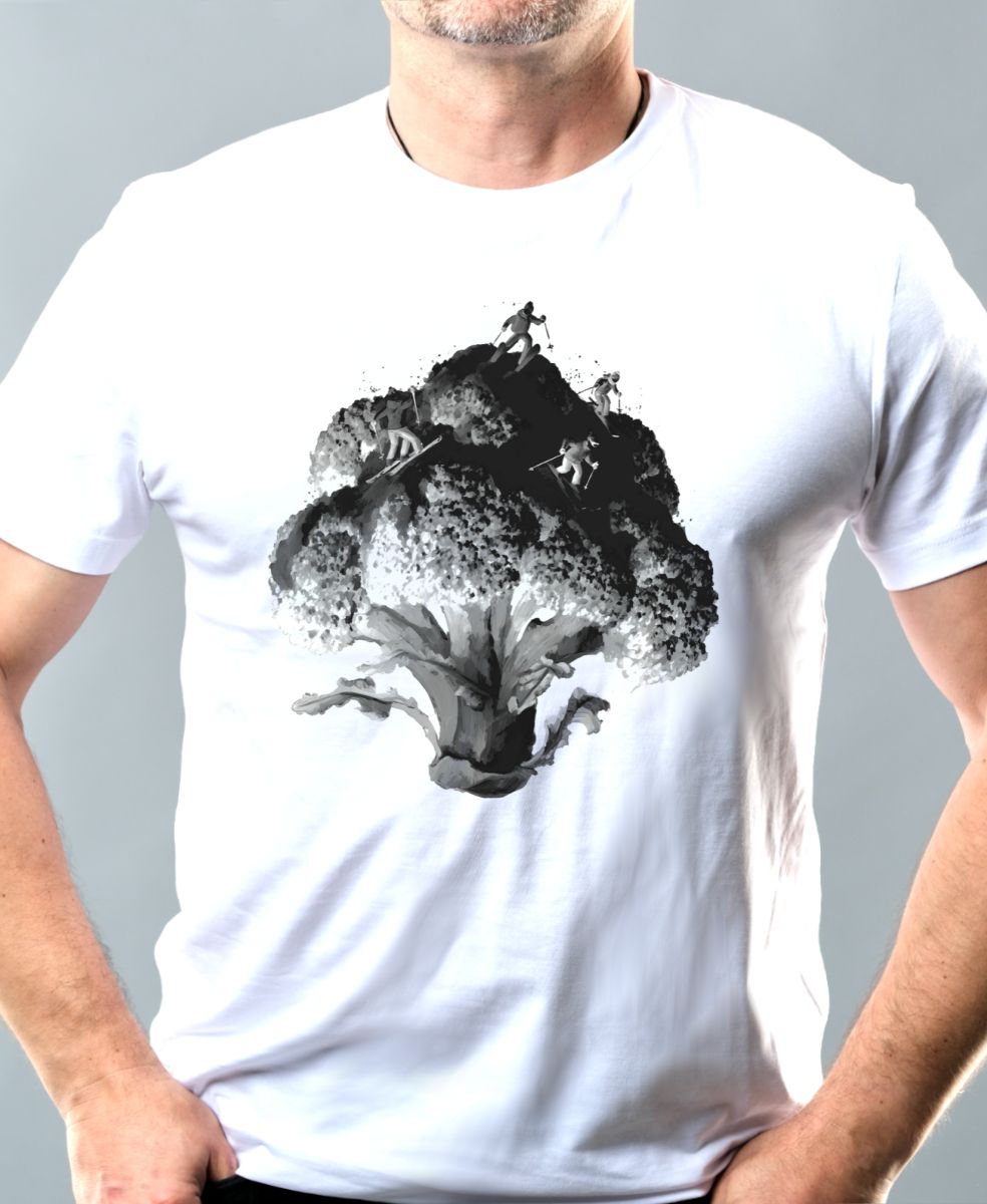 Brokolicový sjezd, černý tisk