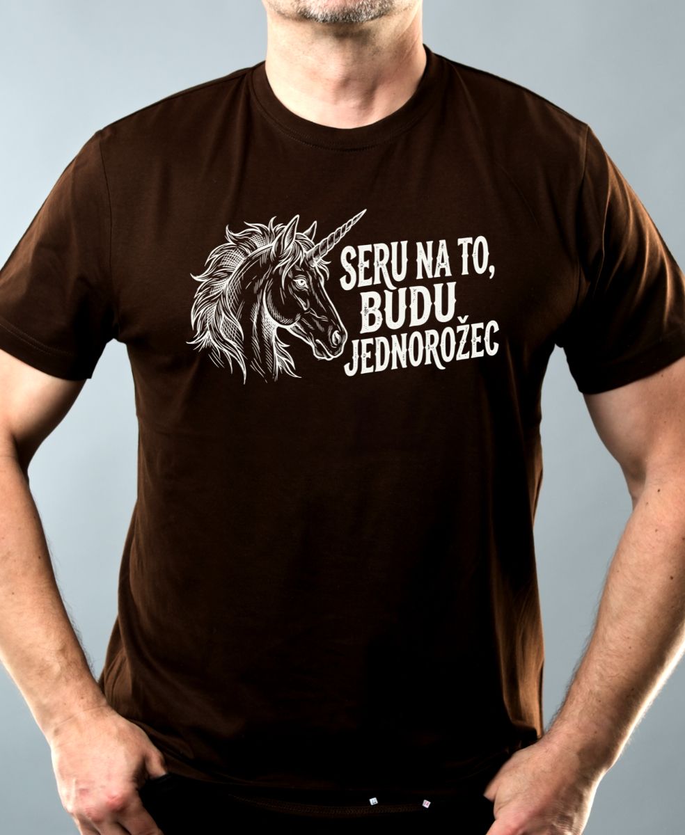 Budu jednorožec, bílý potisk