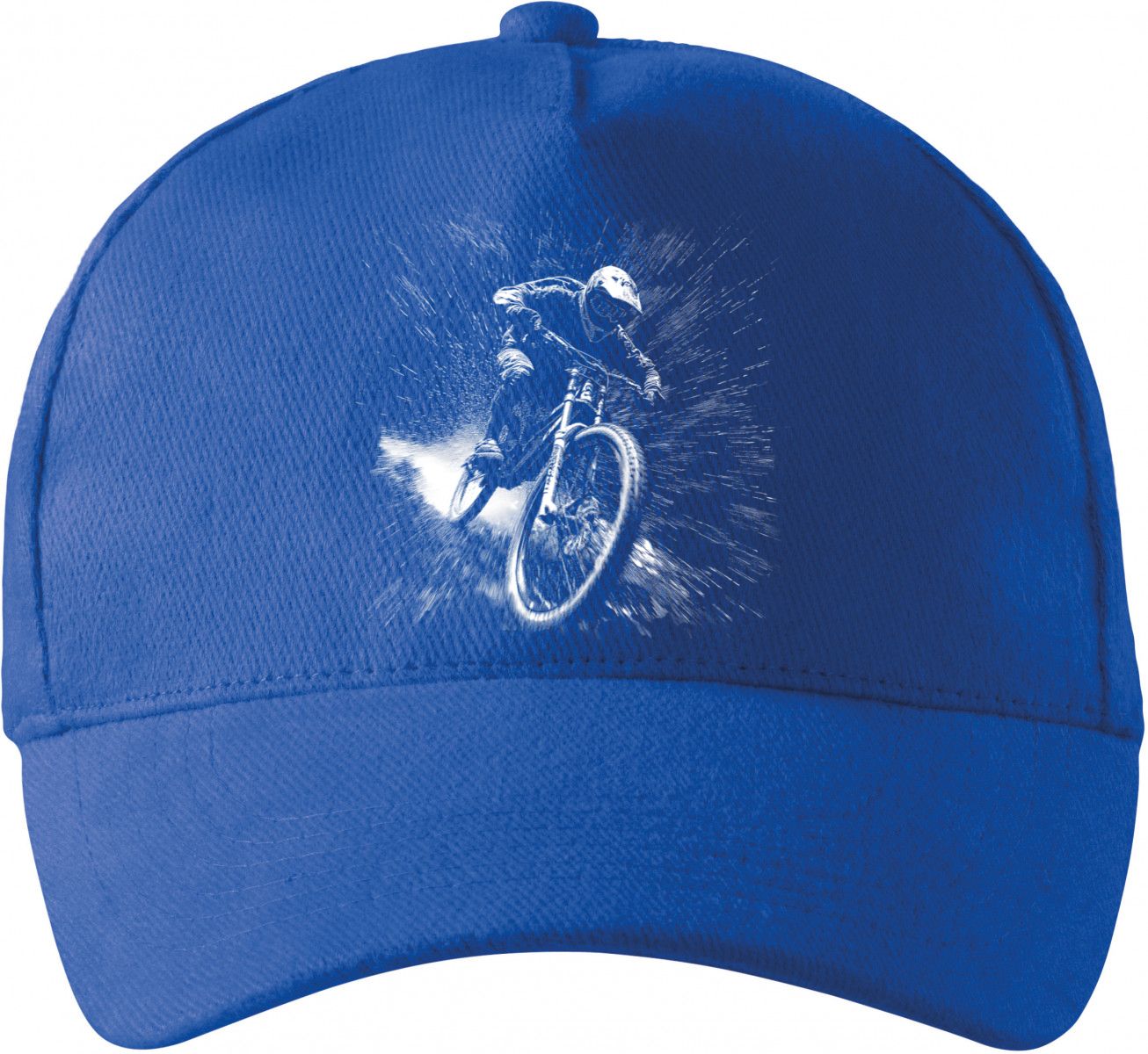 Černobílý sjezd, cyklista