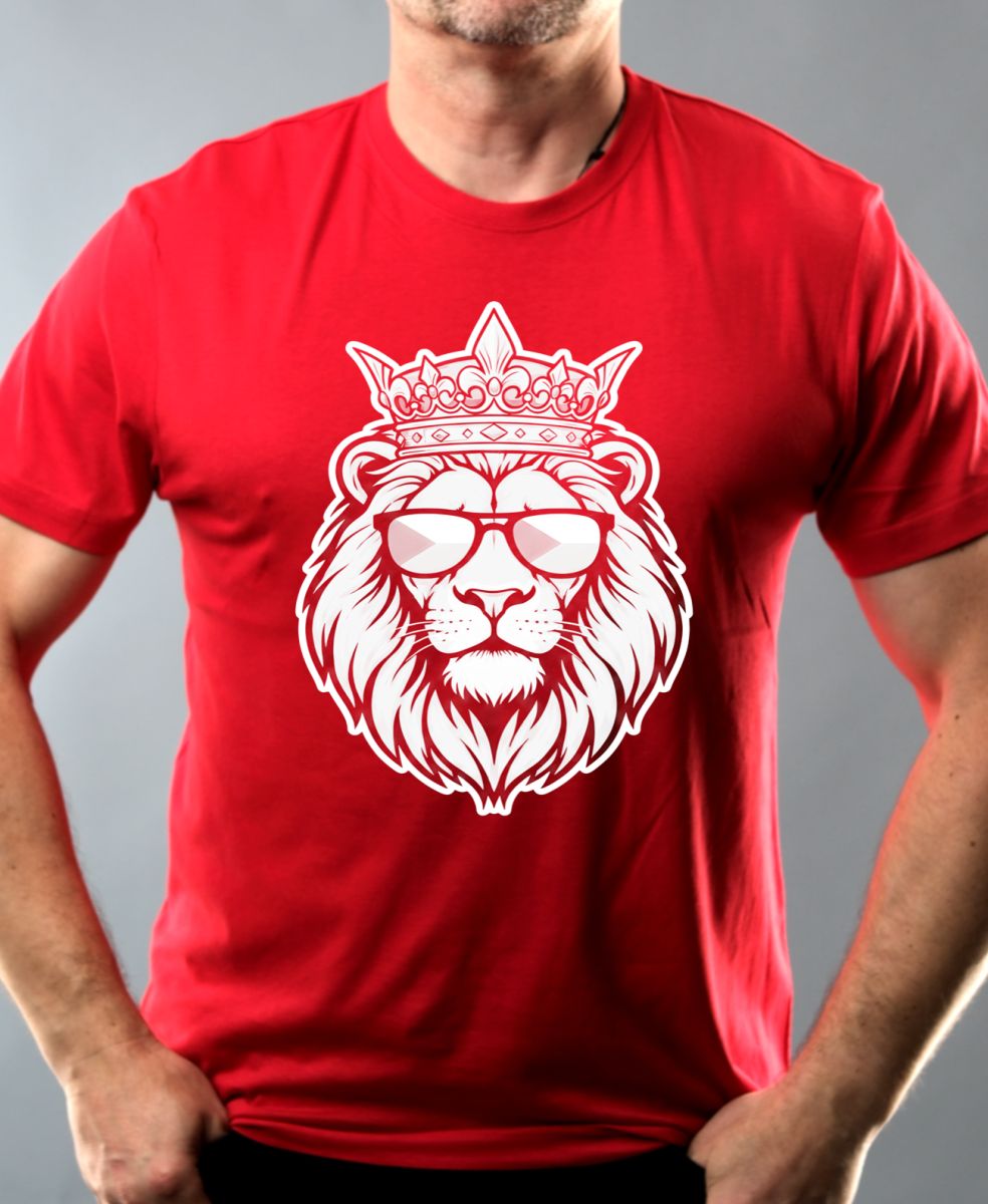 Český lev v brýlích, bílý tisk