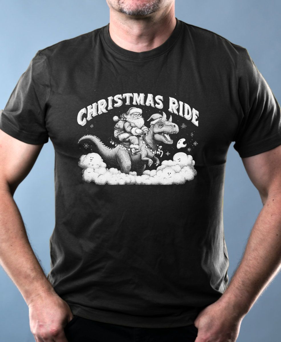Christmas Ride, bílý potisk