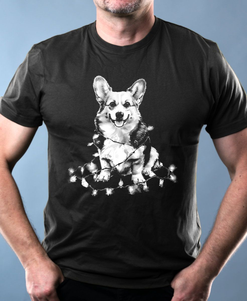 Corgi koleda, bílý potisk