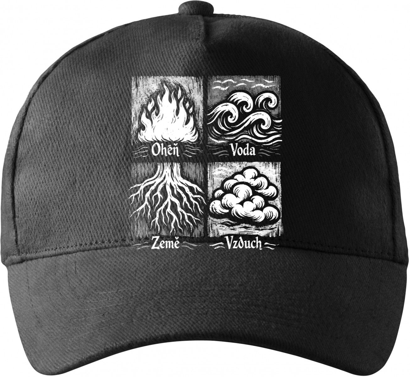 Čtyři živly, bílý tisk