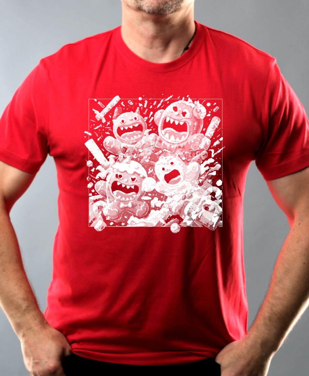 Cukrová zombie apokalypsa, bílý tisk