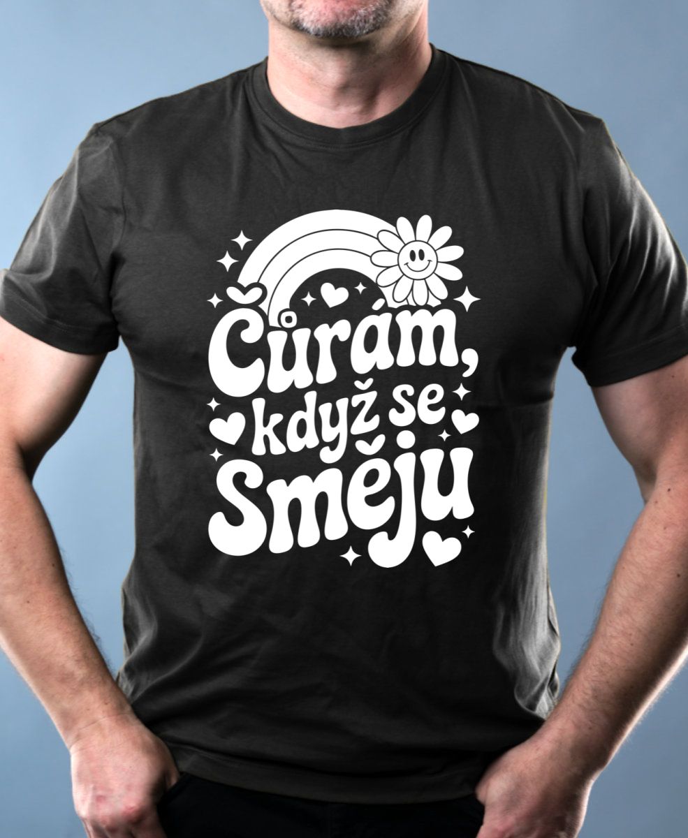Čůrám, když se směju,bílý tisk