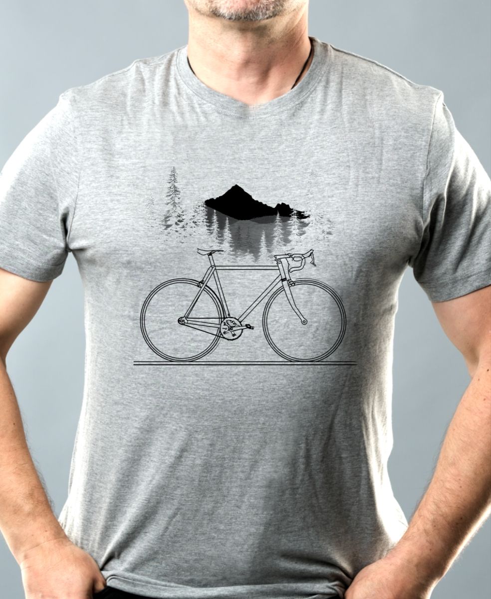 Cyklistická geometrie, V1, černý potisk Cyklistická geometrie, V1, černý potisk