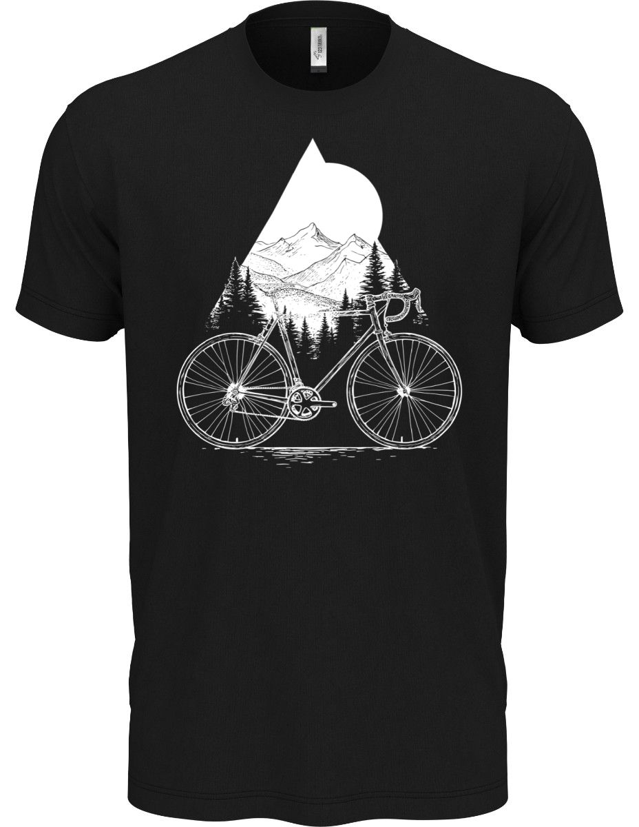 Cyklistická geometrie, V2, bílý potisk