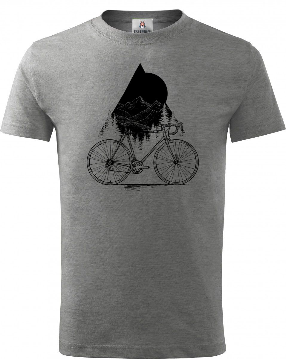 Cyklistická geometrie, V2, černý potisk