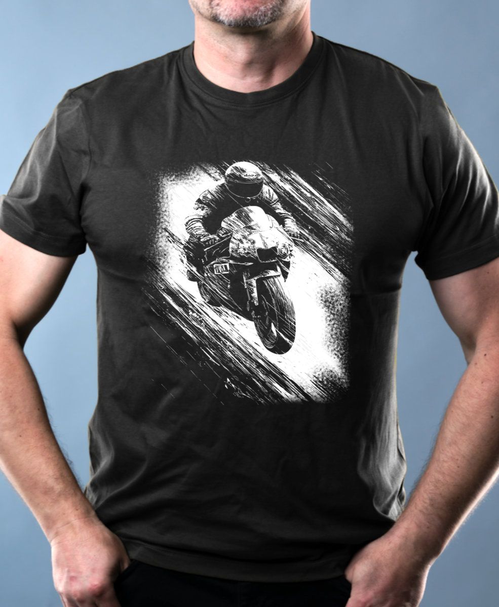 Cyklus energie, motorkář, bílý tisk