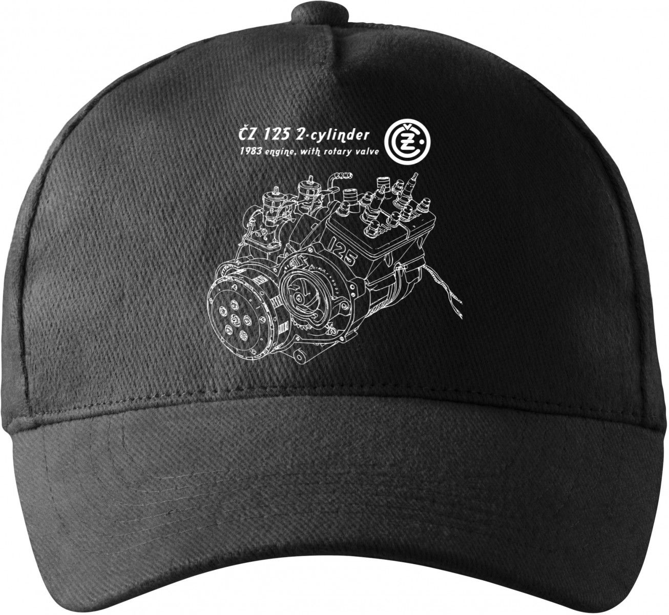 ČZ 125 2-cylinder 1983 engine, with rotary valve