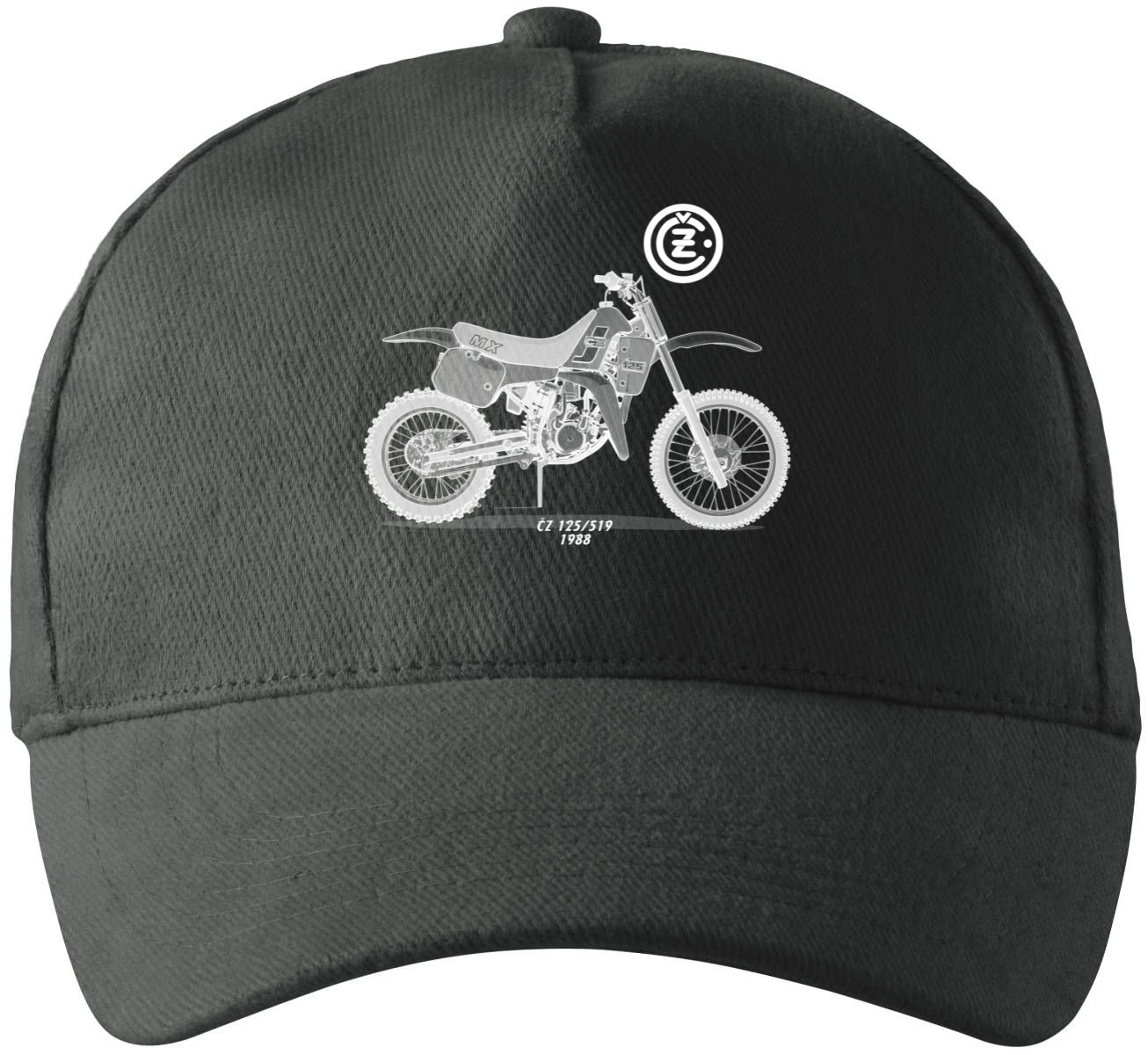 ČZ 125 / 519, motocross, bílý potisk