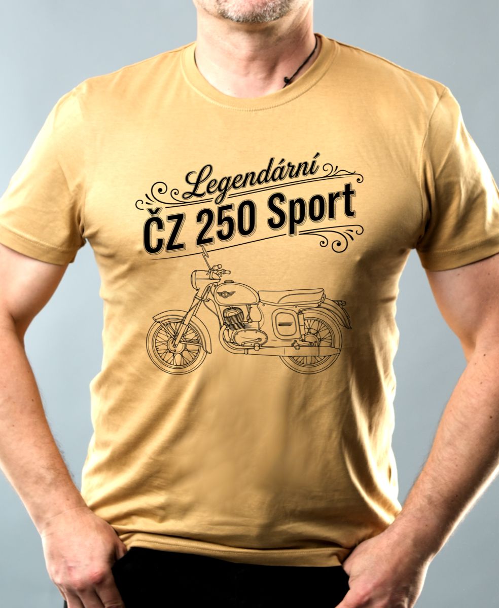 ČZ 250 Sport, černý tisk