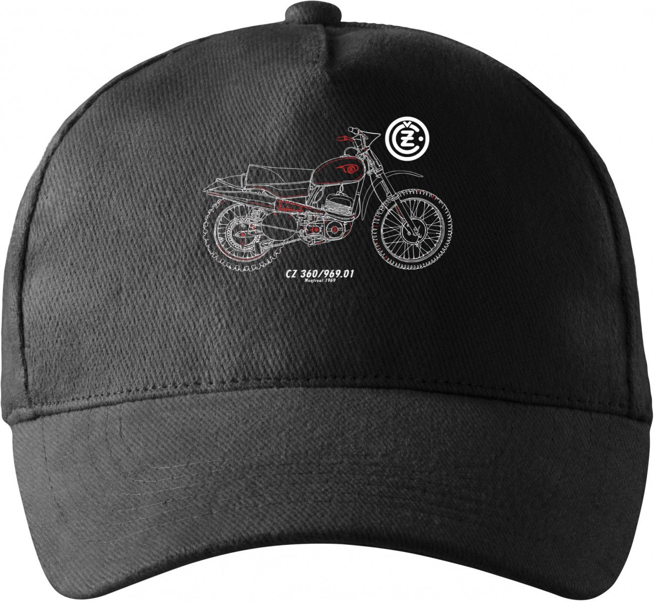 ČZ 360/969.01, Montreal, 1969, bílý potisk