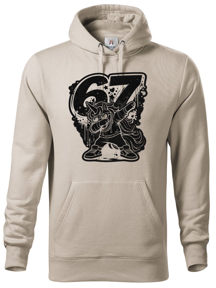 Dabující jednorožec 67, V2, černý potisk