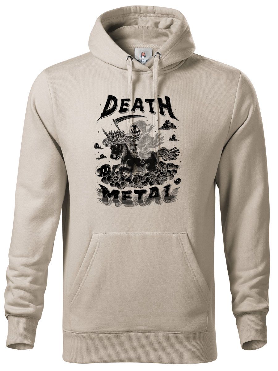 Death metal unicorn, černý tisk