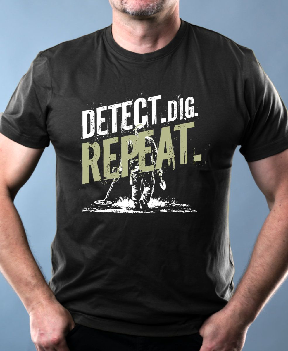 Detect Dig Repeat, bílý tisk