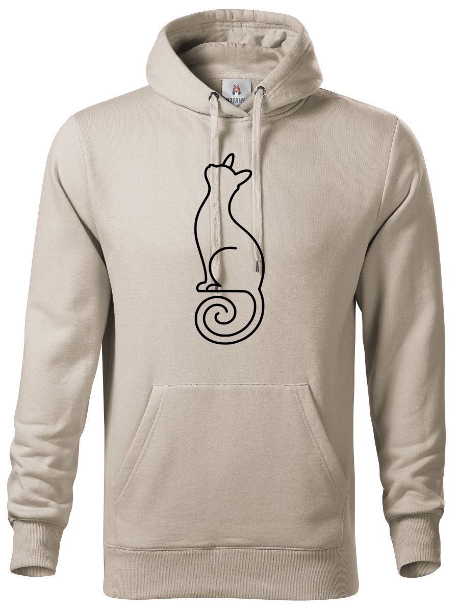 Divoká linie kočka, černý potisk