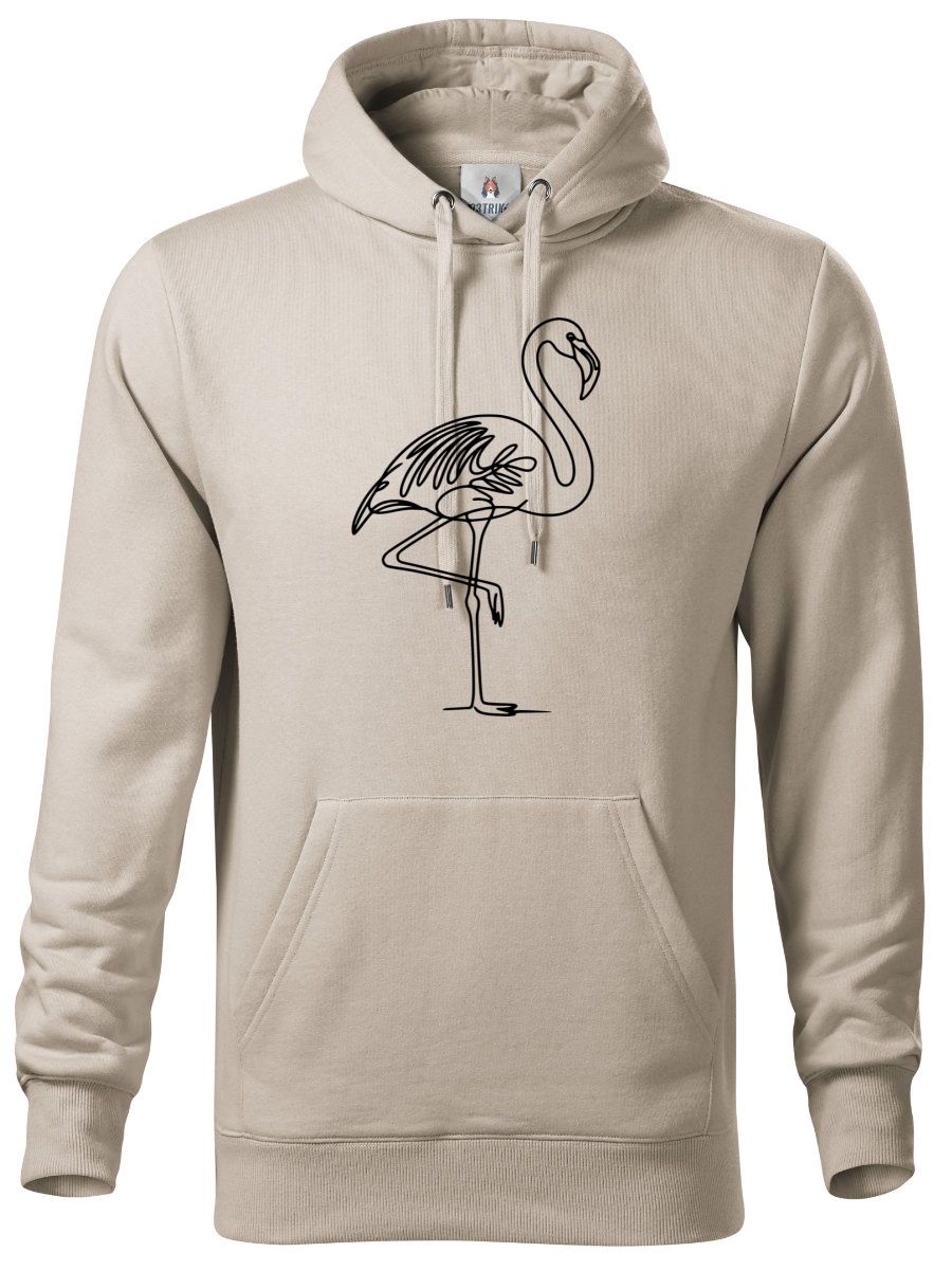 Divoká linie plameňák, černý potisk