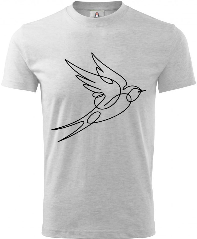 Divoká linie vlaštovka, černý potisk