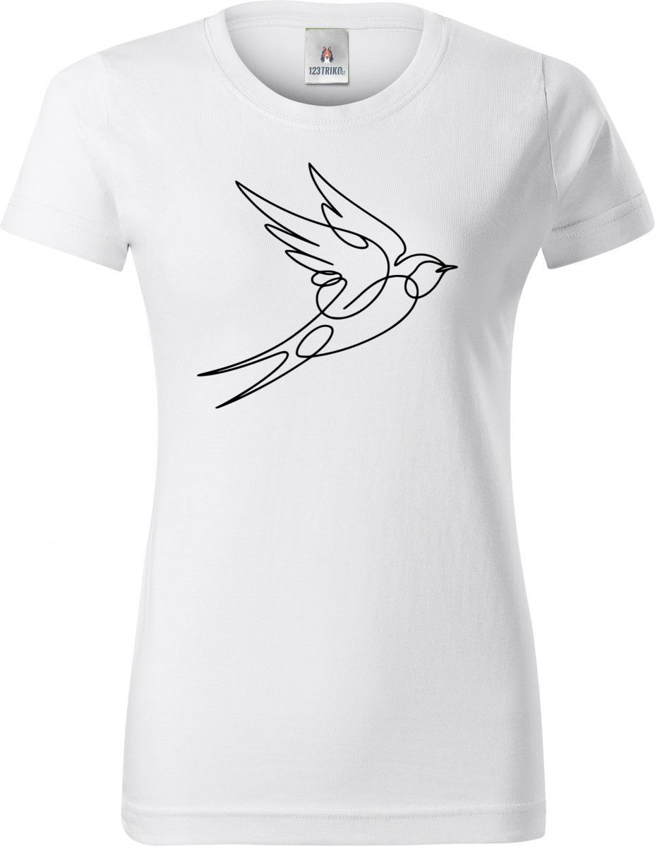 Divoká linie vlaštovka, černý potisk