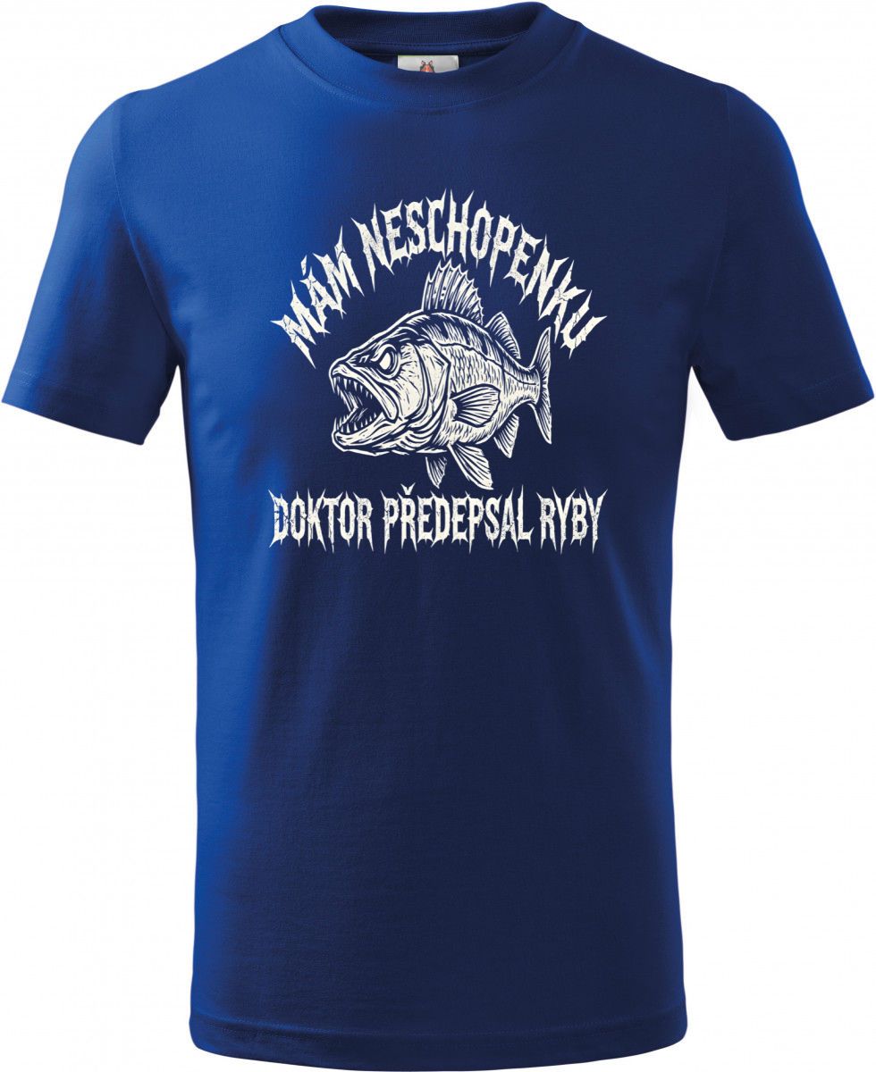 Doktor předepsal ryby, bílý potisk