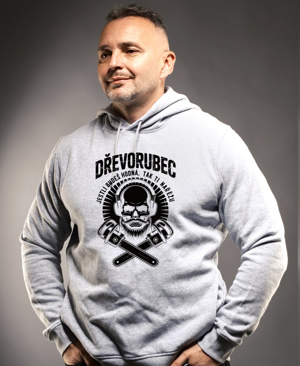 Dřevorubec.Jestli budeš hodná, tak ti nařežu, černý tisk