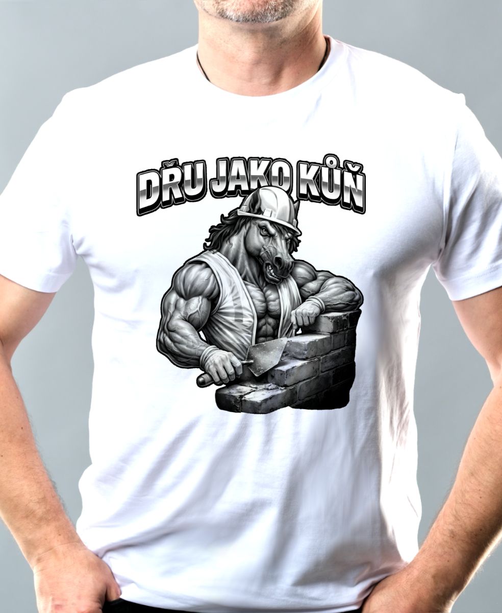 Dřu jako kůň, černý tisk