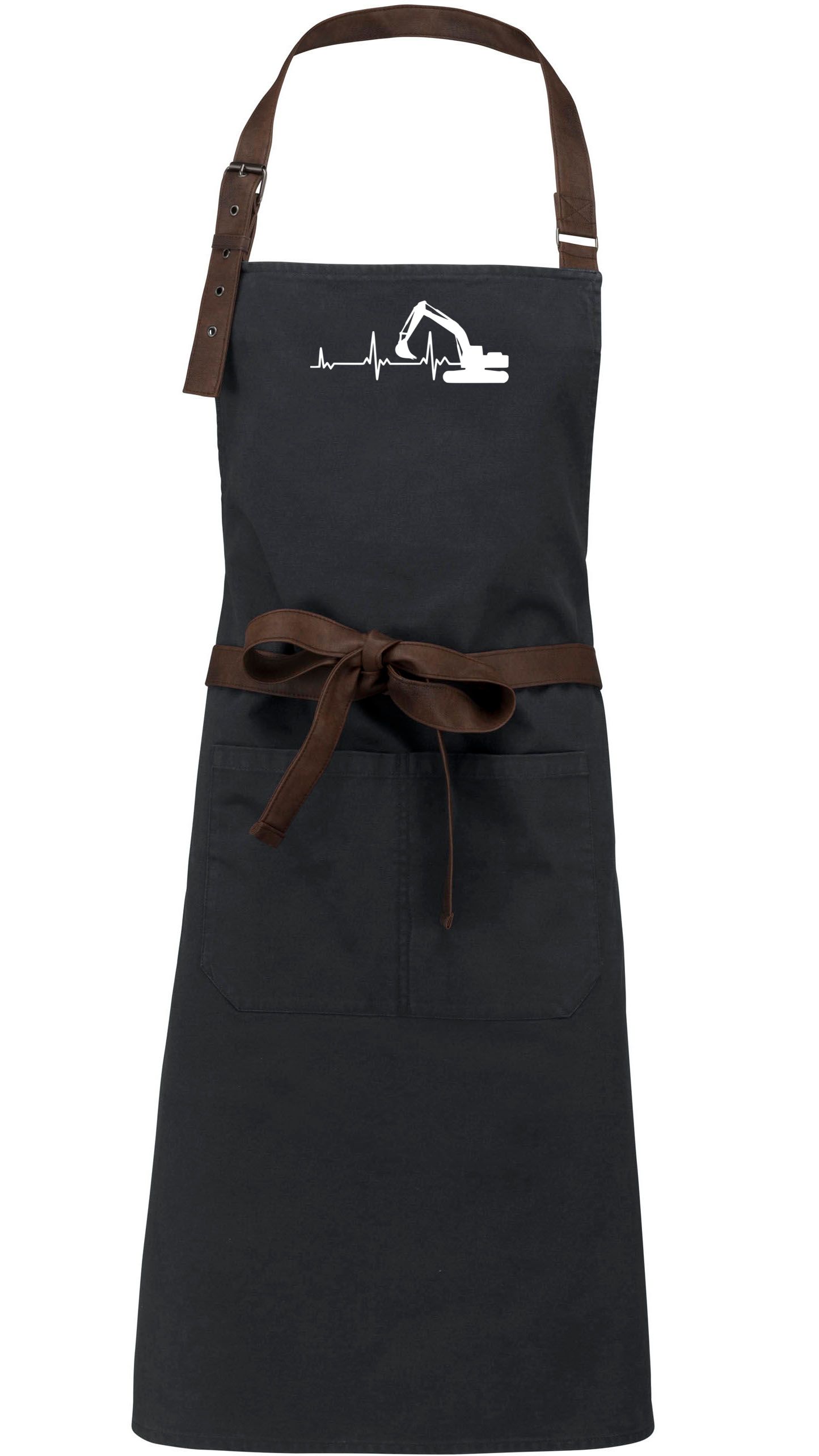 EKG, bagrista, bílý tisk