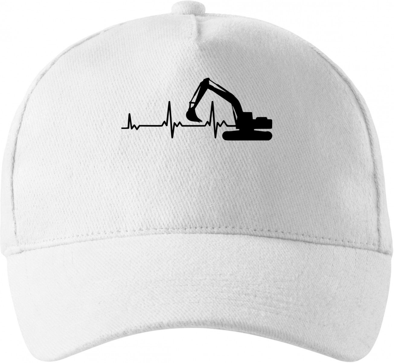 EKG, bagrista, černý tisk