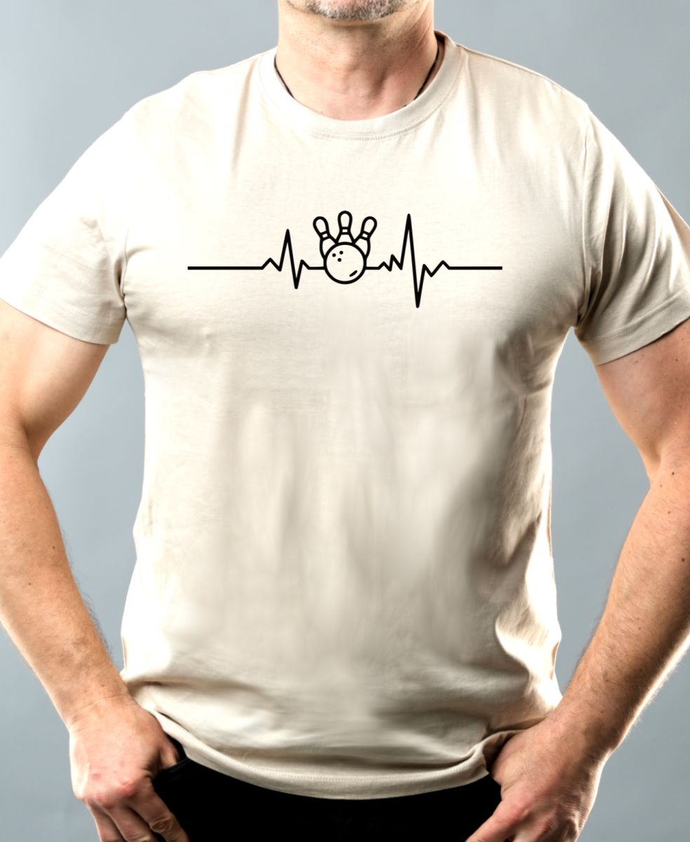 EKG, bowling, černý tisk