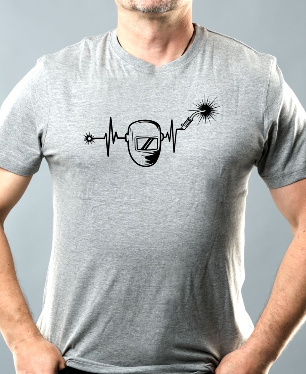 EKG, svářeč, černý tisk