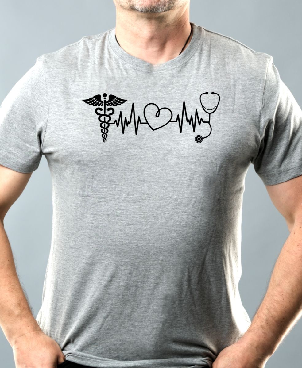 EKG, zdravotník, černý tisk