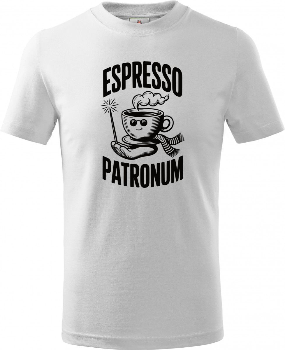 Espresso patronum, černý tisk