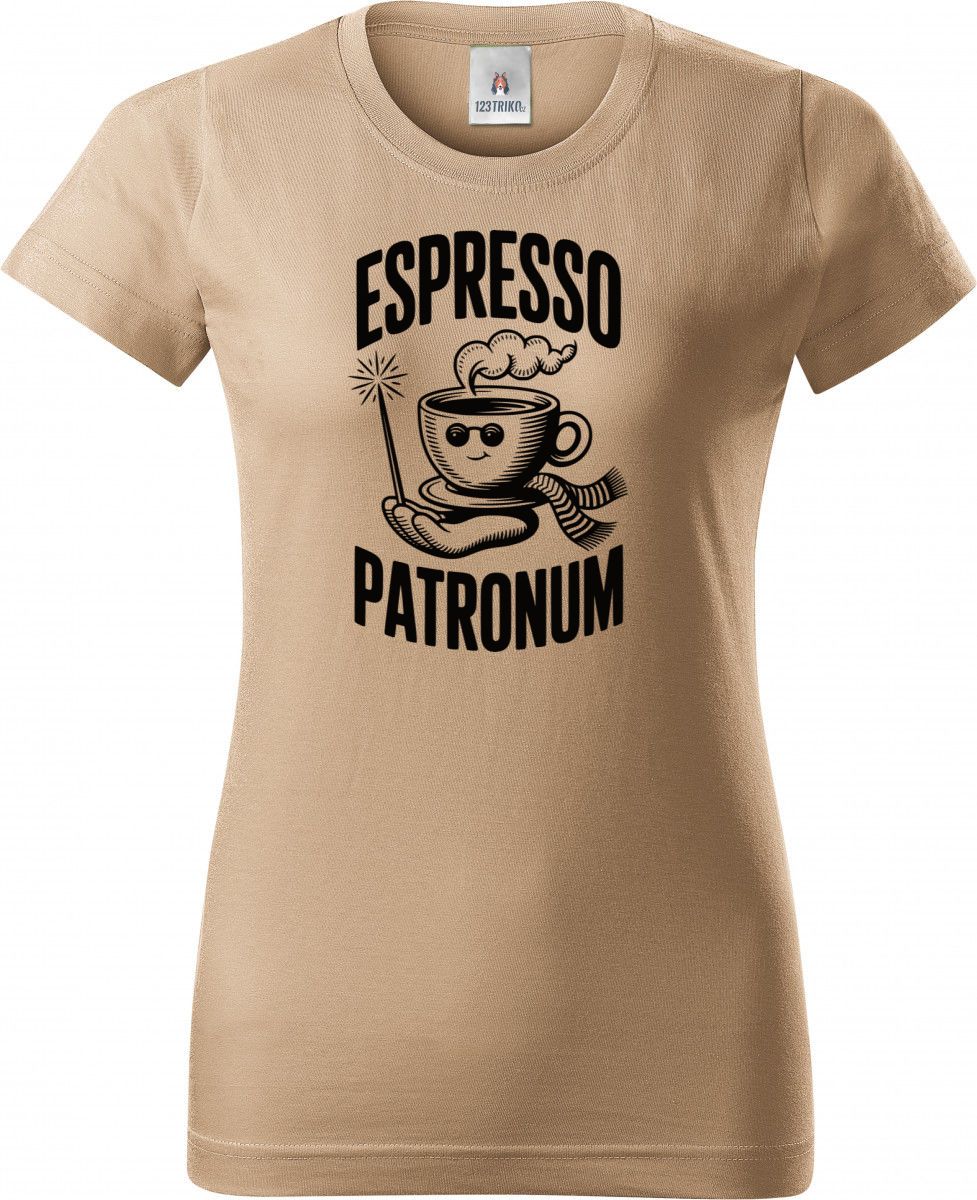 Espresso patronum, černý tisk