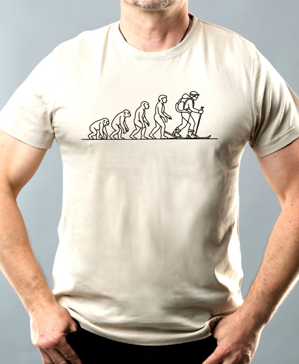 Evoluce běžkaře, černý tisk