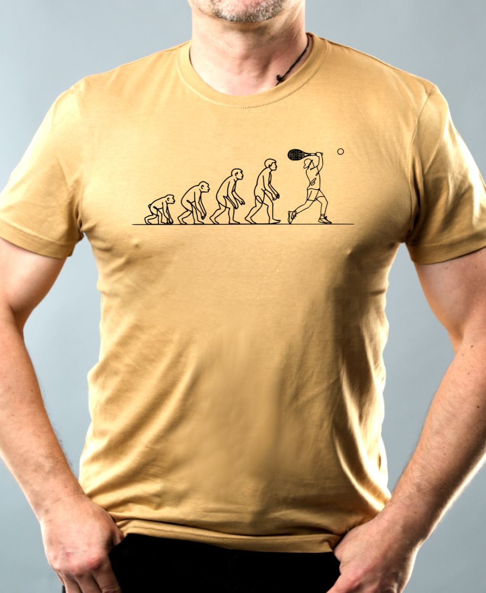 Evoluce tenis, černý tisk
