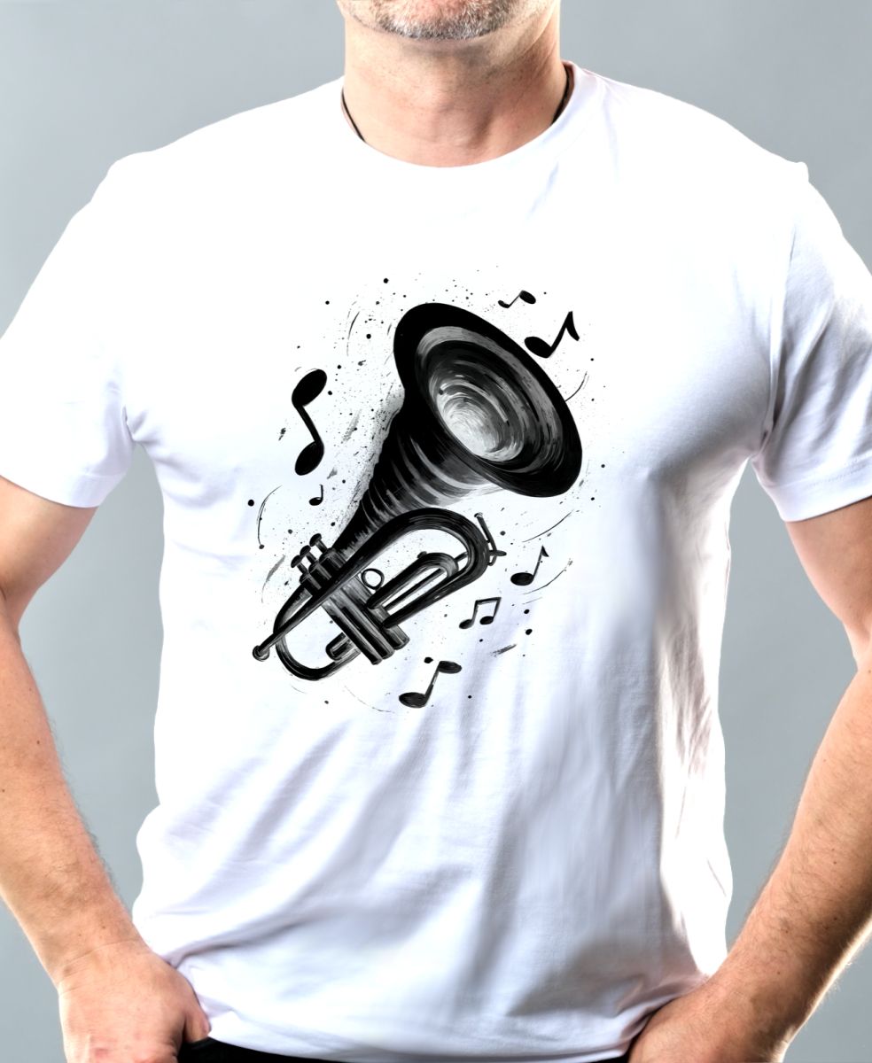 Fanfára osudu, trumpeta, černý tisk