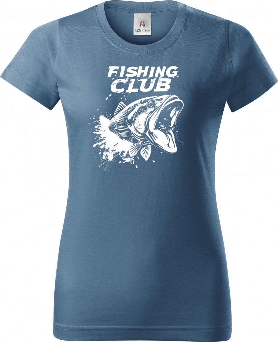 Fishing club, bílý potisk