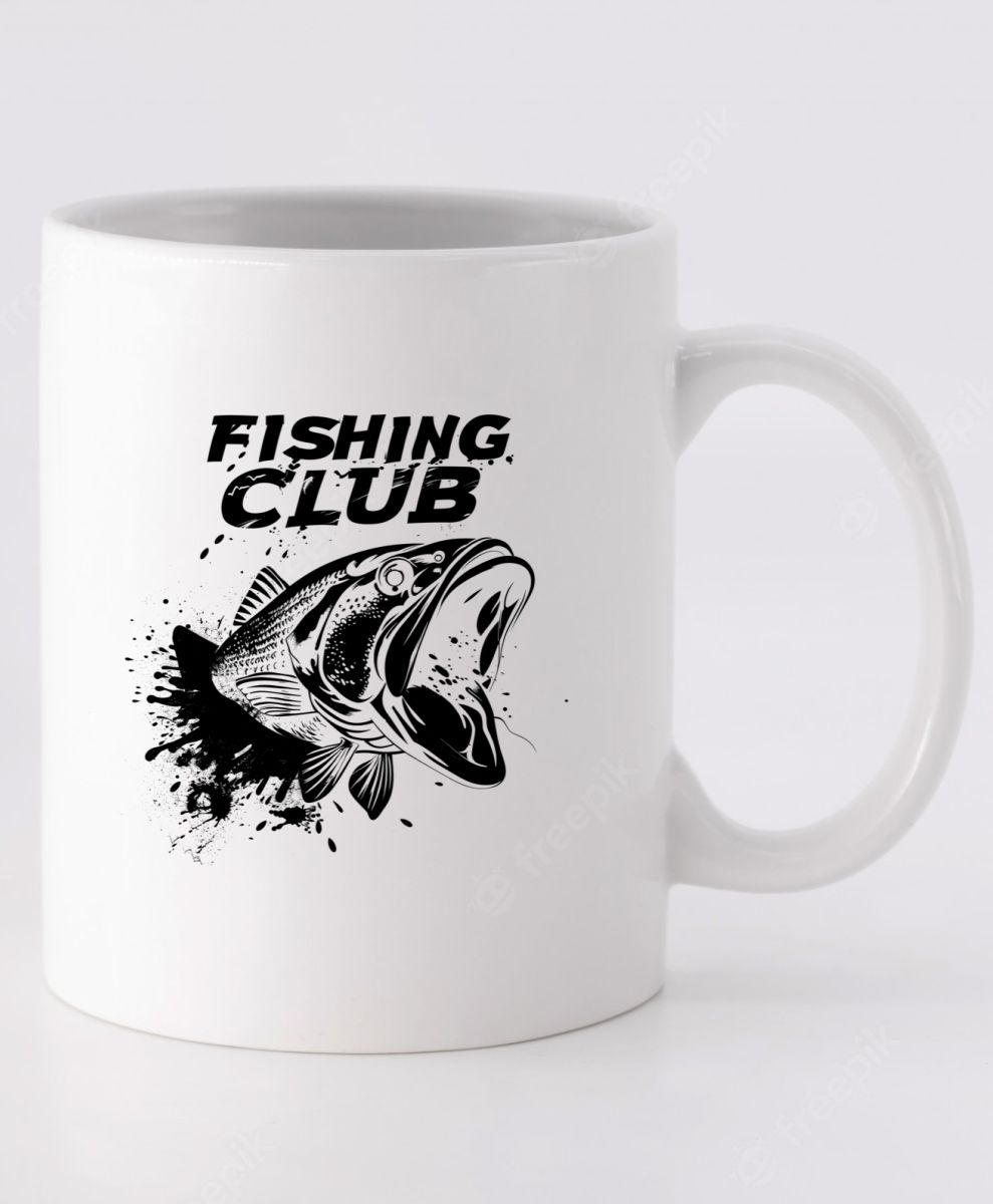 Fishing club, černý potisk